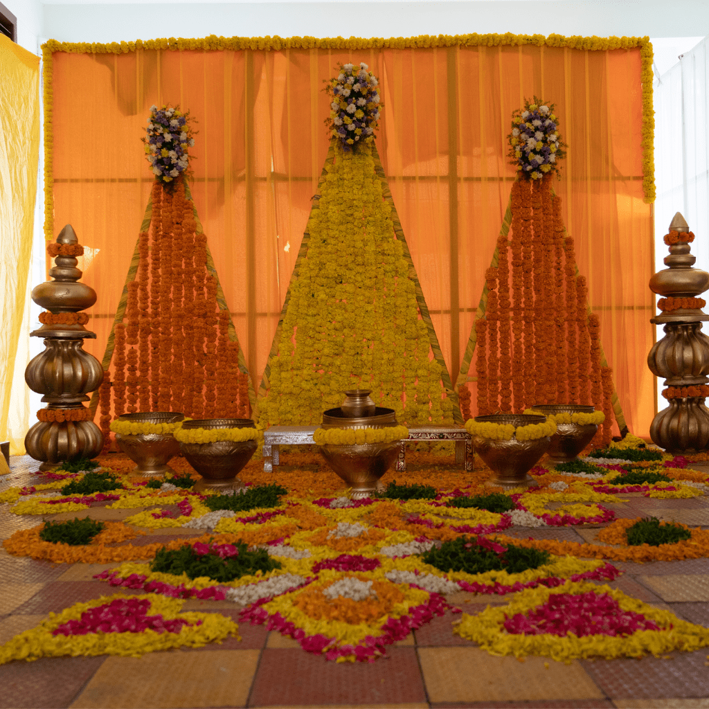 Haldi Setup by Parinayah Weddings